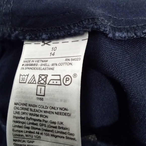 Gap for Good Size 10 Skinny Navy & White Striped Trousers - Picture 9 of 11